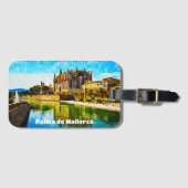 Palma de Mallorca Baleares Ölfarbe Gepäckanhänger (Vorderseite (Horizontal))