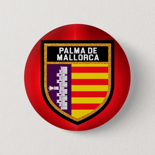 Palma de Mallorca Flag Button (Vorderseite)