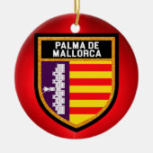 Palma de Mallorca Flagge Keramikornament (Vorne)