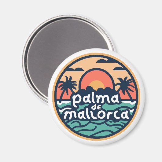 Palma de Mallorca Magnet (Vorderseite/Rückseite)