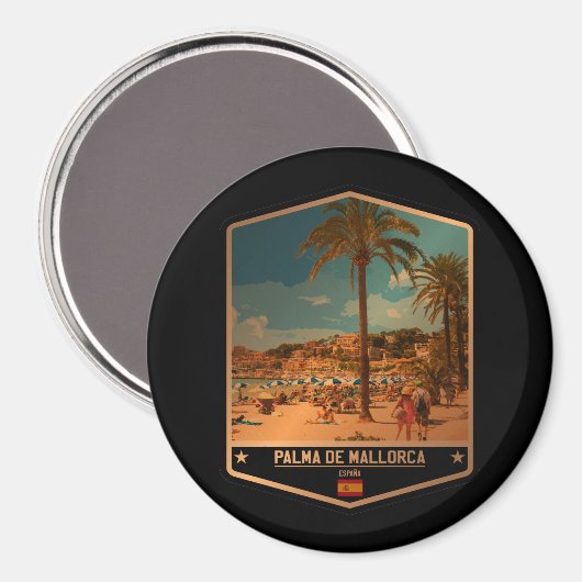Palma de Mallorca Magnet (Vorderseite/Rückseite)
