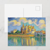 Palma de Mallorca Malerei Postkarte (Vorne/Hinten)