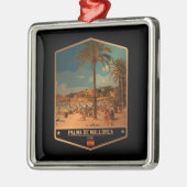 Palma de Mallorca Ornament Aus Metall (Links)