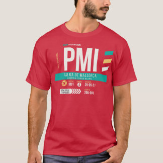 Palma de Mallorca PMI Airport Code Gepäckanhänger T-Shirt
