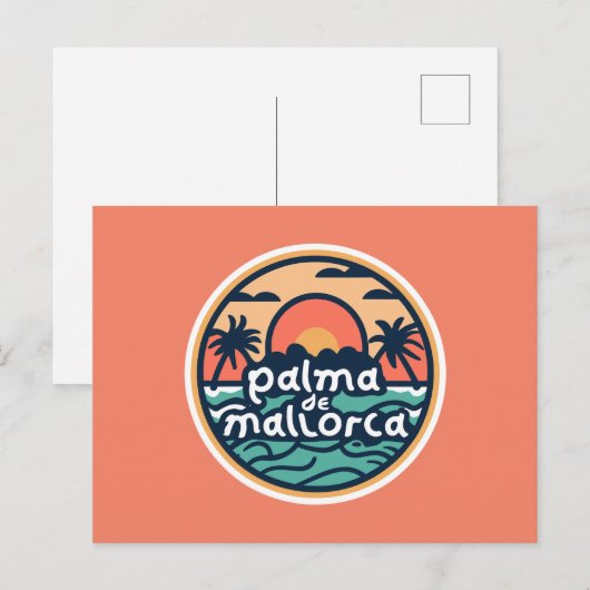 Palma de Mallorca Postkarte (Vorne/Hinten)