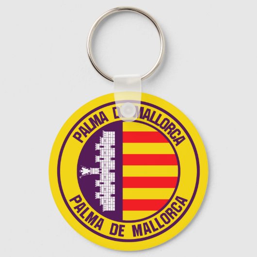 Palma de Mallorca Round Emblem Schlüsselanhänger (Vorderseite)