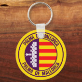 Palma de Mallorca Round Emblem Schlüsselanhänger (Vorderseite)