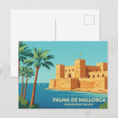 Palma de Mallorca ROYAL PALACE OF LA ALMUDAINA Postkarte (Vorne/Hinten)