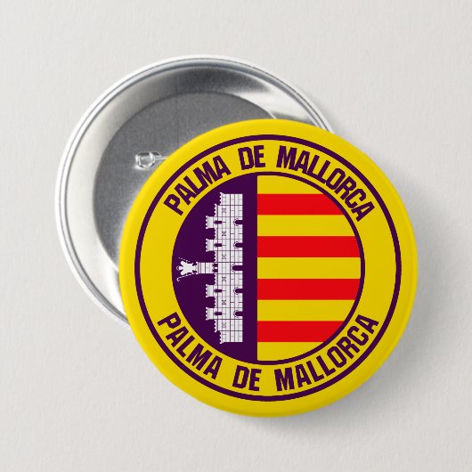 Palma de Mallorca RundEmblem Button (Vorne & Hinten)