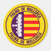 Palma de Mallorca RundEmblem Magnet (Vorne)