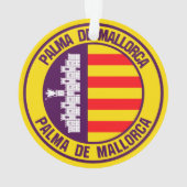 Palma de Mallorca RundEmblem Ornament (Rückseite)