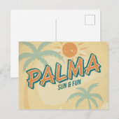 Palma de Mallorca, Sonne & Spaß Postkarte (Vorne/Hinten)
