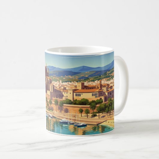 Palma de Mallorca Spanien Kaffeetasse (VorderseiteRechts)