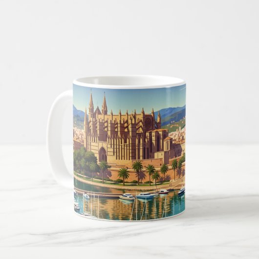 Palma de Mallorca Spanien Kaffeetasse (Vorderseite Links)