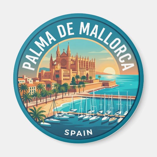 Palma de Mallorca Spanien Magnet (Vorne)