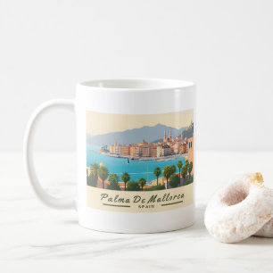 Palma de Mallorca Spanien Pastellfisch Kaffeetasse