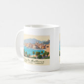 Palma de Mallorca Spanien Pastellfisch Kaffeetasse (Vorderseite Links)