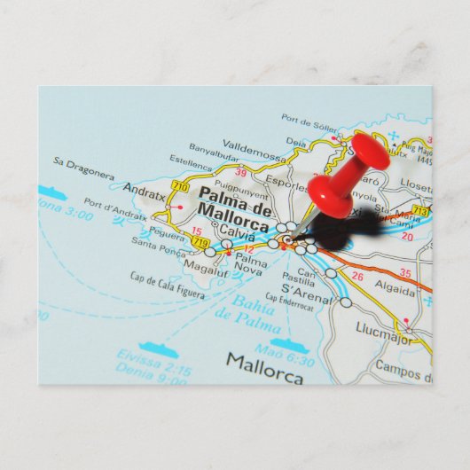 Palma de Mallorca, Spanien Postkarte (Vorderseite)