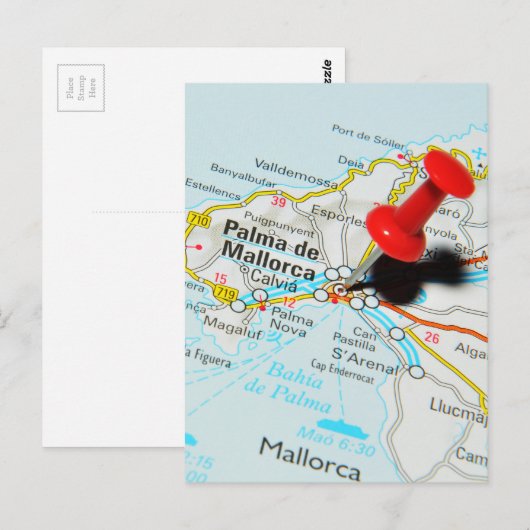 Palma de Mallorca, Spanien Postkarte (Vorne/Hinten)