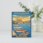 Palma de Mallorca Spanien Urlaub Postkarte (Stehend Vorderseite)