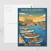 Palma de Mallorca Spanien Urlaub Postkarte (Vorne/Hinten)