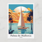 Palma de Mallorca Spanien Wandern Postkarte (Vorderseite)