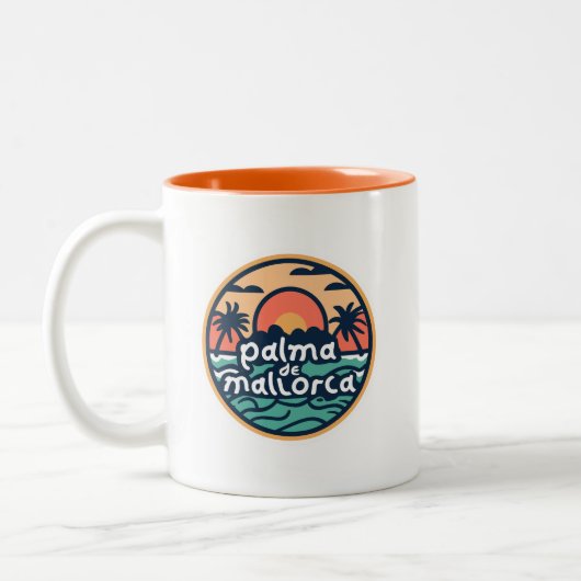 Palma de Mallorca Zweifarbige Tasse (Links)