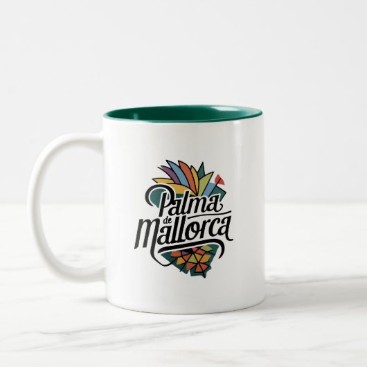 Palma de Mallorca Zweifarbige Tasse (Links)
