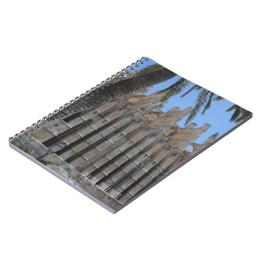 Palma gotische Kathedrale Majorca Spanien Andenken Notizblock (Linke Seite)