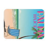 Palma Mallorca Beach Ferienposter Magnet (Horizontal)