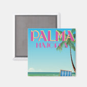 Palma Mallorca Beach Ferienposter Magnet (Vorderseite/Rückseite)