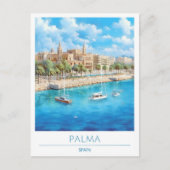 Palma Spain Vintage Travel Postkarte (Vorderseite)