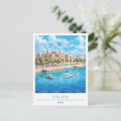 Palma Spain Vintage Travel Postkarte (Stehend Vorderseite)