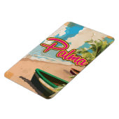 Palma Vintager Urlaub Poster Magnet (Linke Seite)