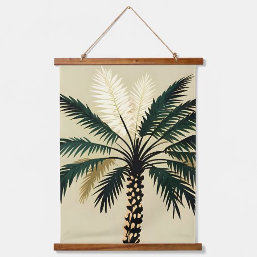 palmaciös wandteppich mit holzrahmen (Vorderseite)