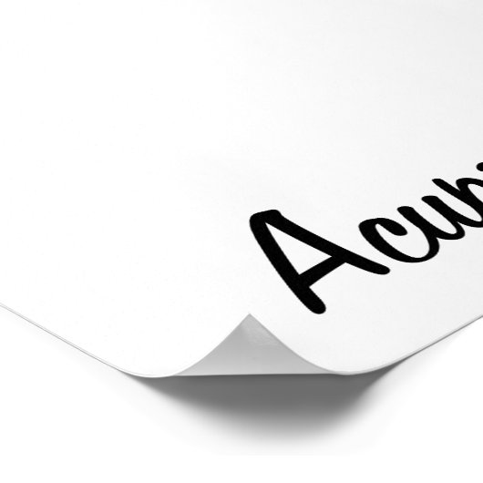 Palmakudruck Poster (Ecke)