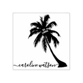 Palmbaum Ex libris Gummi Briefmarke Gummistempel (Prägung)