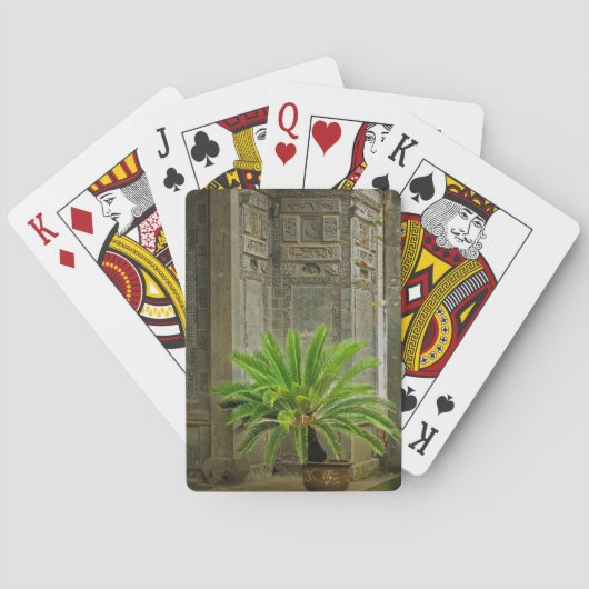 Palmbaum| Hongcun, China Spielkarten (Rückseite)
