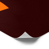 Palmbaum im Sonnenuntergang Silhouette Poster (Ecke)