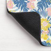 Palmbaum-Monstera-Blatt-Blumenmuster-Maus-Pad Mousepad (Ecke)