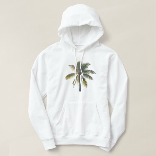 Palmbaum-T-Shirt Hoodie (Design vorne)