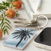 Palmbaum Tropenklingelring Schlüsselanhänger (Vorderseite rechts)