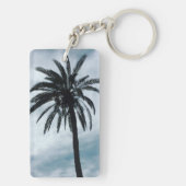 Palmbaum Tropenklingelring Schlüsselanhänger (Rückseite)