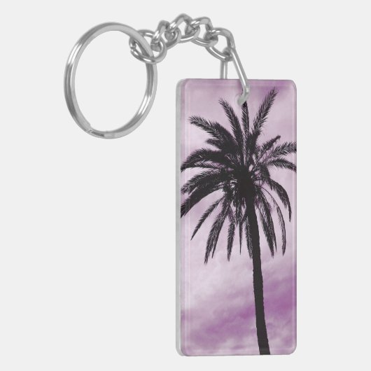 Palmbaum Tropenklingelring Schlüsselanhänger (Vorderseite links)
