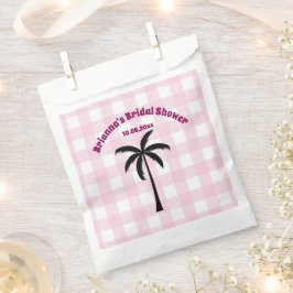 Palmbaum Weißrosa Kachelrosa Brautparty Geschenktütchen