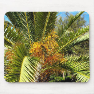 PalmbaumbaumBlätter und Blume Mousepad