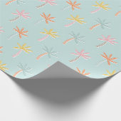 Palmbäume Niedliche Münze Geschenkpapier (Ecke)