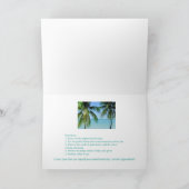 PALMBÄUME, OZEANBREEZE. BEACH TRIP? JA BITTE! KARTE (Innenseite)