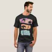 Palmbäume Pinsel T-Shirt (Vorne ganz)