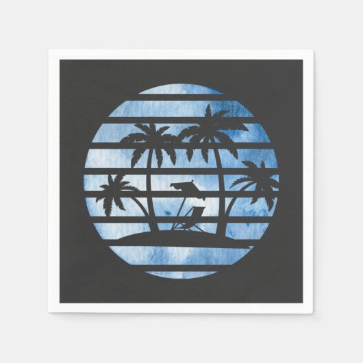 PALMBÄUME SERVIETTE (Vorderseite)